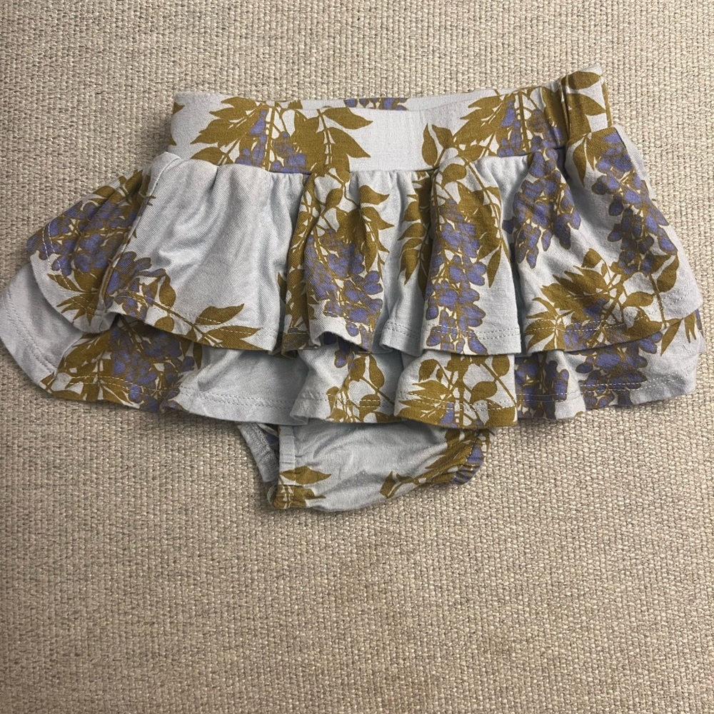 Kate Quinn Floral Blue Skirt